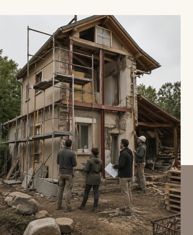 Реконструкция загородного дома под ключ в Рославле от бюро