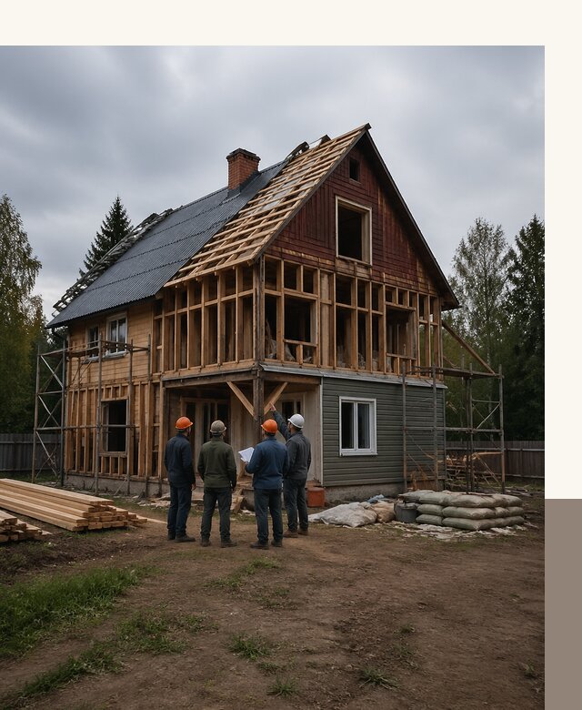 Реконструкция дачного дома в Рославле под ключ с проектом