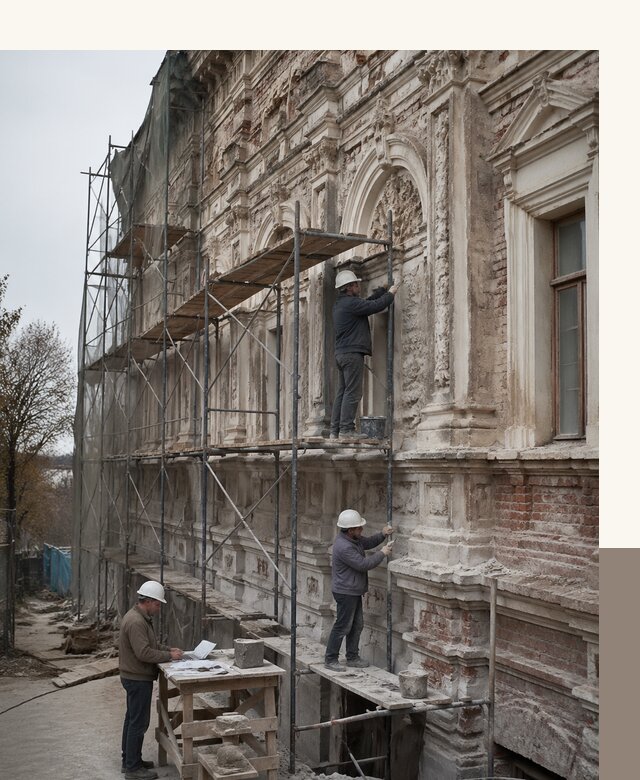 Реставрация объектов культурного наследия под ключ в Рославле